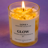 GLOW - Citrine Gemstone Candle