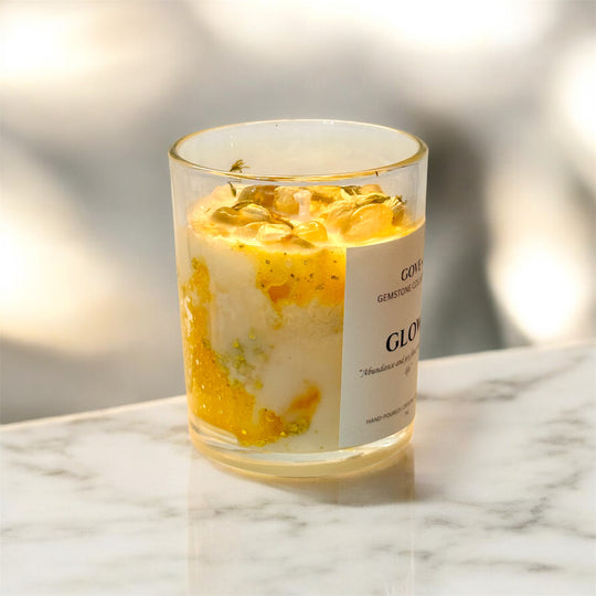 GLOW - Citrine Gemstone Candle