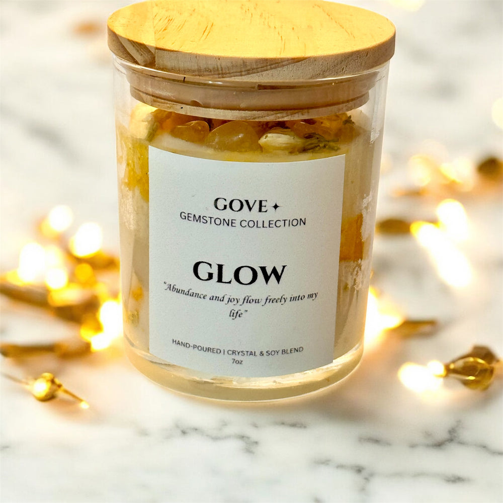 GLOW - Citrine Gemstone Candle